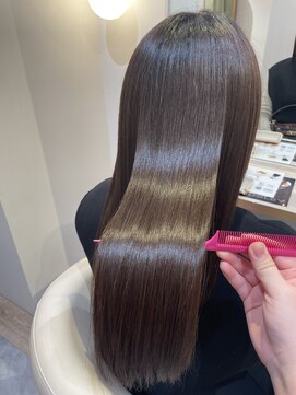 アンド ラ ブランシュ(&.La Blanche) 縮毛矯正/ストレート/くすみブルー/テラコッタ/大宮