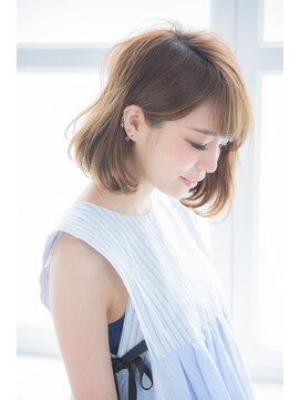 ミエル ヘア 新宿(miel hair) 〈mielhair新宿〉大人可愛い　ワンカールボブ