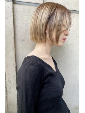 ミンクス 原宿店(MINX) 横顔が綺麗に見える　シンプルbob