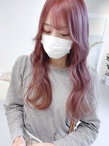 ミーナ バイ アーバン(Meena by urban.)&nbsp;ピンクベージュ/暖色系カラー/フェザーバング/韓国ヘアby丹羽