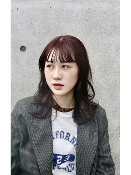 スリーアン(THREE ann.) ピンクブラウンヘルシースタイルふんわりカール小顔☆