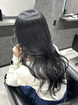 エースヘアー(A.hair) ブルーブラック/韓国くびれヘア/レイヤーカット