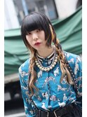エクステありのロングウルフで出来る簡単アレンジ！