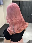 9039ベビーピンクカシスレッドハイトーンカラー韓国ワンホンヘア