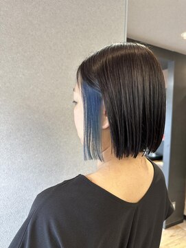 ヘアーザラブズラフズ オーガニカ 北九州(HAIR THE LOVES LAUGHS ORGANICA) BLUE×BLACK＊