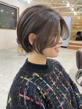 キュオンシア(CUEON. ciea)の写真/カットで叶える《小顔ショート》一切妥協のない技術をあなたに♪初めてのショートは"CUEON. ciea"にお任せ!