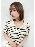 20代30代40代50代ボブルフネビージュ小顔ワンレンショート