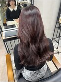 艶感たっぷりの赤みブラウンカラー