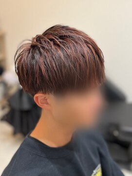 ルーム 刈谷店(room) ブリーチ1回で出来るメンズ赤茶ハイライト♪
