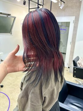 パープル(purple) デザインブラックレッド