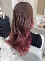 キング(K!ng)&nbsp;縮毛矯正髪質改善ハイライトレイヤーカット楠葉美容室エクステ