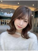 くびれミディ/顔周りおくれ毛/小顔レイヤー/20代/30代/名古屋/栄