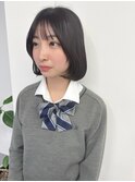 ボブ/顔まわりレイヤー/おくれ毛/小顔ボブ
