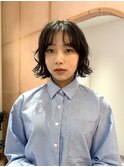 抜け感ソフトウェーブボブ