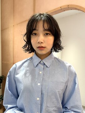 メルト 西梅田店(melt) 抜け感ソフトウェーブボブ