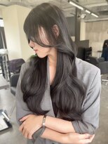 スターズレイ 本川越(STARS ray)&nbsp;グレージュ 透明感カラー 顔周りカット ツヤ髪 韓国風ヘア 20代