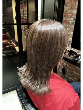 オーガニック アトリエ 大宮(organic+atelier) 夏カラー白髪ぼかしハイライト×小顔カット◎40代50代艶髪