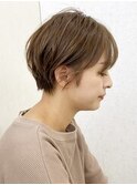 小顔効果◎大人可愛いナチュラルショート