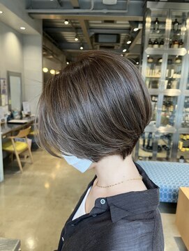 オーガニック リブ 川越(organic+live) 秋◎30代40代ツヤ感ハンサムショート暗めカラー