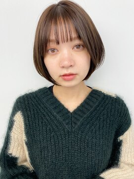 ヘアープロデュース ラピセット 松山(Lapset) 20代30代◎小顔ひし形ボブ×透明感ブラウンカラー