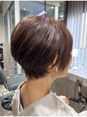 ショート/50代60代/白髪ぼかしカラー