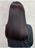 黒髪クラゲヘアーオリーブグレー小顔ココアベージュ