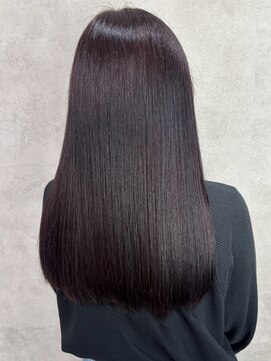 黒髪クラゲヘアーオリーブグレー小顔ココアベージュ