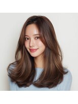 アンサ 椥辻店(ANSA)&nbsp;顔まわりレイヤーカット&艶カラー☆