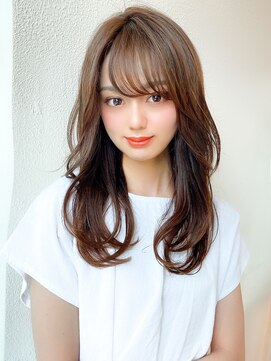 アフロート エル 錦糸町(AFLOAT L) 【20代30代】さりげないナチュラルレイヤー/小顔/黒髪/暗髪