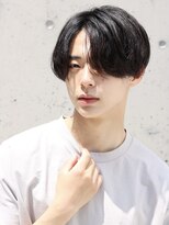 ルーシー 渋谷(LUCEY) センターパートフェザーパーマシャドウパーマメンズパーマ