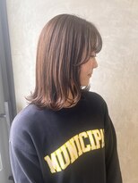 オリガミ トイロ(ORIGAMI TOIRO)&nbsp;肩ハネミディアム×ピンクラベージュ