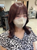 デュノヘアー 神戸三宮店(DUNO hair)&nbsp;くびれミディ×ボルドーカラー
