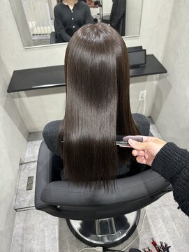 エイル リュクス(Aujua Eir LUXE) 【上野指名限定】髪質改善ストレート&グレージュカラー