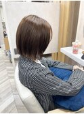 髪質改善ストレート×シースルーボブ