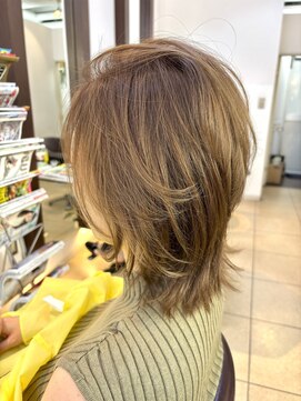 ヘアアーク(HAIR arc) ネオウルフ#アッシュ#マット#オリーブ#ベージュ#レイヤー