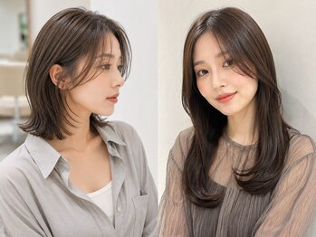 ヘアリゾート粋 リマ 銀座店(lima)の写真/小顔見え効果も嬉しいスタイリングしやすい顔まわりレイヤーカットが好評◎イメチェンにもおすすめ！