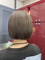 ラルーチェ ラスパ御嵩店(La Luce)&nbsp;艶感ベージュの丸みボブ