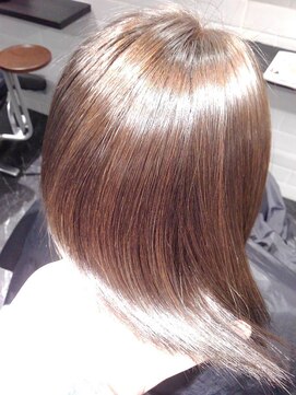 エイモアヘアサロン(A more hair salon) 【縮毛矯正】+【ダメージ補修トリートメント】+グレーカラー