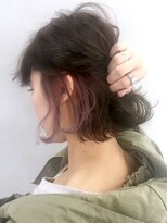 アイティー バイ アルバム 浦和店(IT by ALBUM)&nbsp;イヤリングカラー_カーキグレージュマッシュショート_ba318713