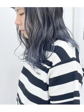 ホロホロヘアー(Hair) ホロホロ Hair ブルーシルバーグラデーション
