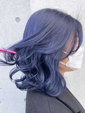 シモキタジャムズ ネイビー＊ケアブリーチ/ダブルカラー/アッシュカラー