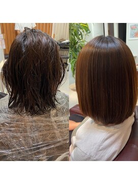 ディスオモテサンドウ 表参道(This OMOTESANDO) 縮毛矯正美髪スタイル 店長山本悠平