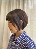 キュッとした小顔ショートボブ