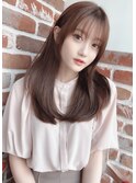 韓国風ナチュラルストレートヘア