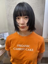 ソイリウム 下北沢(soi rium)&nbsp;【顔まわりレイヤー_ウルフカット_ブルーブラック】