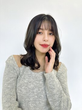 ルービック(Rubik's) ダークアッシュ_大人ボブパーマ_シースルーバング