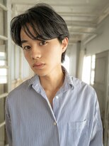 20代、30代、40代 大人 メンズ センターパート ニュアンスパーマ