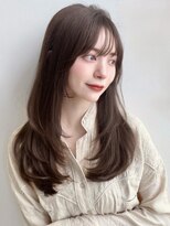 ユーフォリア 池袋東口駅前店(Euphoria) 韓国風顔まわりレイヤーカットサイドバングロング艶感