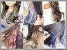 ●【結んだ時に更に可愛い♪】カラー＋インナーカラー