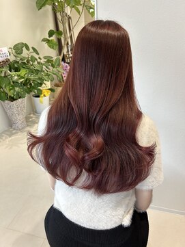 リル 茅ヶ崎(Liru:) 【ami】カシスレッド☆ピンクヘアー/ピンクグレープフルーツ